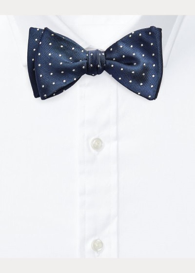 Polo Ralph Lauren Polka-Dot Silk Repp Bow Slips Herre Danmark (ASTQD8976)